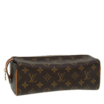 LOUIS VUITTON Monogram Trousse Patte Pression Cosmetic Pouch M47636 Auth 79342