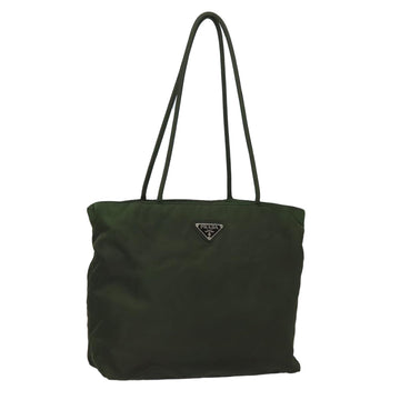 PRADA Tote Bag Nylon Khaki Auth 79365