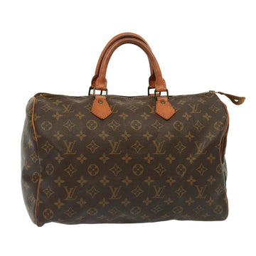 LOUIS VUITTON Monogram Speedy 35 Hand Bag M41524 LV Auth 79399