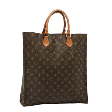 LOUIS VUITTON Monogram Sac Plat Hand Bag M51140 LV Auth 79425