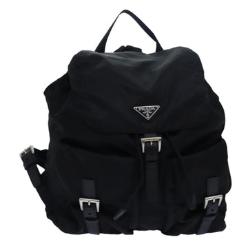 PRADA Backpack Nylon Black Auth 79433A