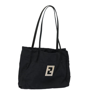 FENDI Zucca Canvas Tote Bag Black Auth 79458