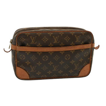 LOUIS VUITTON Monogram Compiegne 28 Clutch Bag M51845 LV Auth 79475