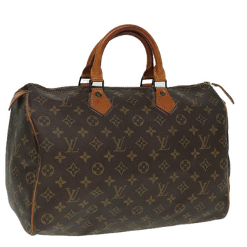 LOUIS VUITTON Monogram Speedy 35 Hand Bag M41524 LV Auth 79492