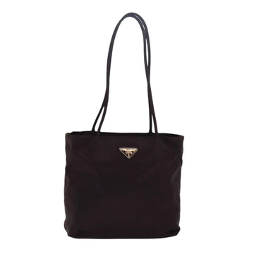 PRADA Tote Bag Nylon Brown Auth 79515