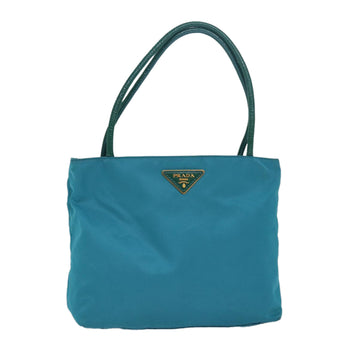 PRADA Hand Bag Nylon Blue Auth 79518