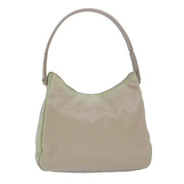 PRADA Shoulder Bag Nylon Beige Auth 79553