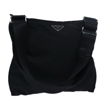 PRADA Shoulder Bag Nylon Black Auth 79556