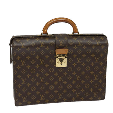 LOUIS VUITTON Monogram Serviette Fermoir Business Bag M53305 LV Auth 79578