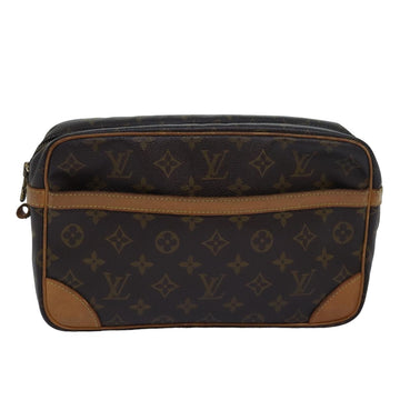 LOUIS VUITTON Monogram Compiegne 28 Clutch Bag M51845 LV Auth 79583