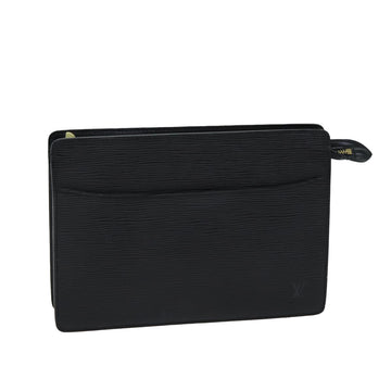 LOUIS VUITTON Epi Pochette Homme Clutch Bag Black Noir M52522 LV Auth 79667