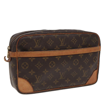 LOUIS VUITTON Monogram Compiegne 28 Clutch Bag M51845 LV Auth 79693