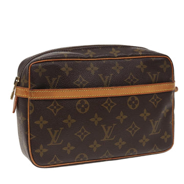 LOUIS VUITTON Monogram Compiegne 23 Clutch Bag M51847 LV Auth 79756