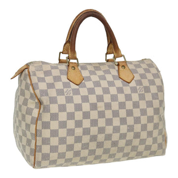 LOUIS VUITTON Damier Azur Speedy 30 Hand Bag N41533 LV Auth 79806