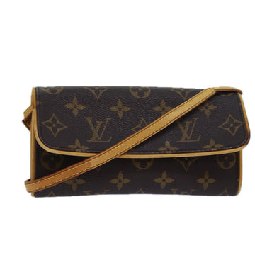 LOUIS VUITTON Monogram Pochette Twin PM Shoulder Bag M51854 LV Auth 79810