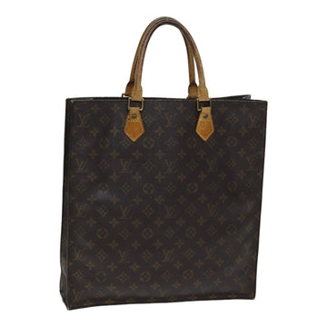 LOUIS VUITTON Monogram Sac Plat Hand Bag M51140 LV Auth 79832