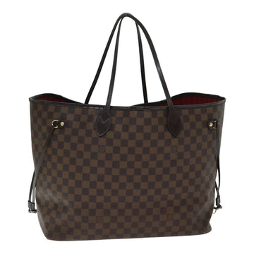 LOUIS VUITTON Damier Ebene Neverfull GM Tote Bag N51106 LV Auth 79878