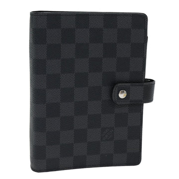 LOUIS VUITTON Damier Graphite Agenda MM Day Planner Cover R20242 LV Auth 79895