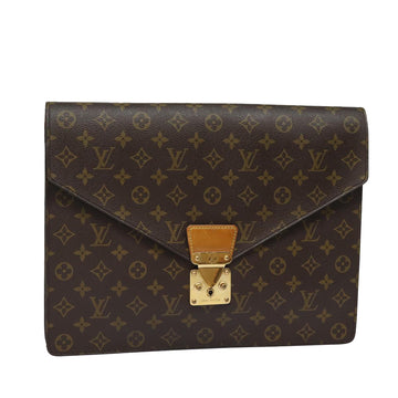 LOUIS VUITTON Monogram Porte Documents Senatur Briefcase M53335 LV Auth 79899