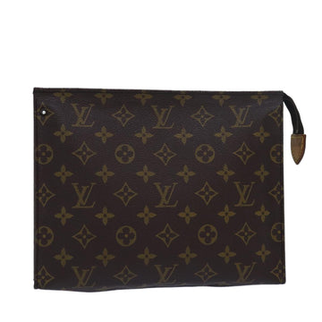 LOUIS VUITTON Monogram Poche Toilette 26 Pouch M47542 LV Auth 79927