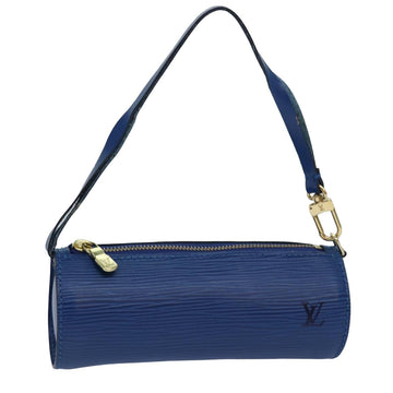 LOUIS VUITTON Epi Soufflot Accessory Pouch Blue LV Auth 79946