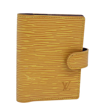 LOUIS VUITTON Epi Agenda mini Day Planner Cover Tassili Yellow R20059 Auth 79947