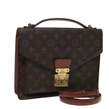 LOUIS VUITTON Monogram Monceau 2Way Hand Bag M51185 LV Auth 79963