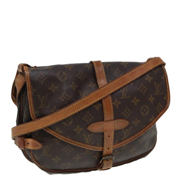 LOUIS VUITTON Monogram Saumur 30 Shoulder Bag M42256 LV Auth 79967