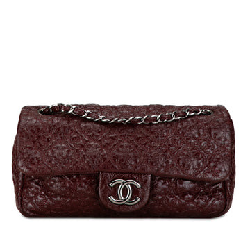 CHANEL Patent Rock In Moscou Single Flap Shoulder Bag