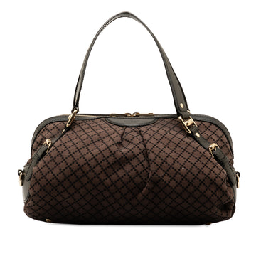 GUCCI Large Diamante Bridle Boston Shoulder Bag