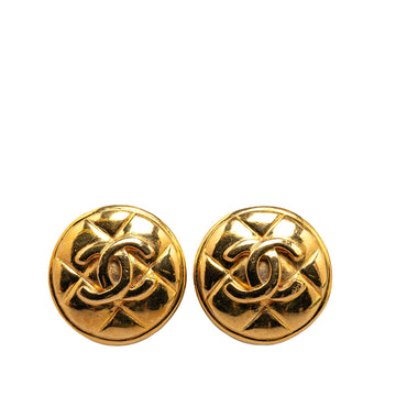 CHANEL CC Clip on Earrings Costume Earrings