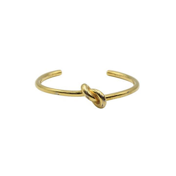 CÃline Open Knot Bracelet in Gold Metal