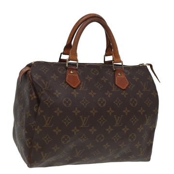 LOUIS VUITTON Monogram Speedy 30 Hand Bag M41526 LV Auth 80013