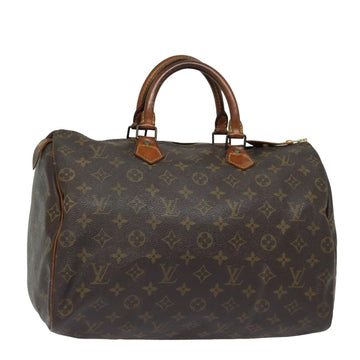 LOUIS VUITTON Monogram Speedy 35 Hand Bag M41524 LV Auth 80015