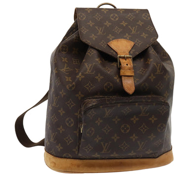 LOUIS VUITTON Monogram Montsouris GM Backpack M51135 LV Auth 80033