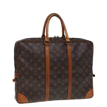 LOUIS VUITTON Monogram Porte Documents Voyage Hand Bag M53361 Auth 80045