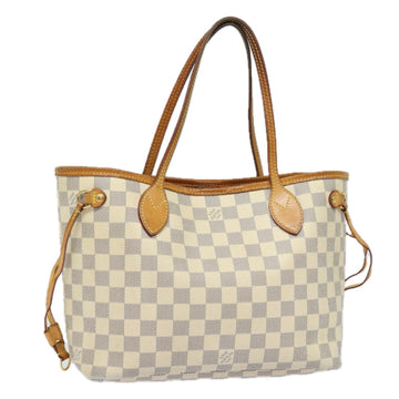 LOUIS VUITTON Damier Azur Neverfull PM Tote Bag N41362 LV Auth 80052