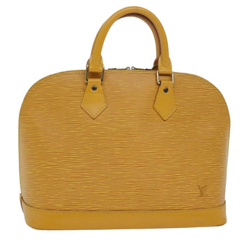 LOUIS VUITTON Epi Alma Hand Bag Yellow M52149 LV Auth 80270