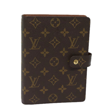 LOUIS VUITTON Monogram Agenda MM Day Planner Cover R20105 LV Auth 80310