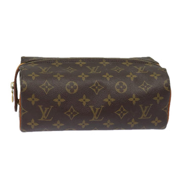 LOUIS VUITTON Monogram Trousse Patte Pression Cosmetic Pouch M47636 Auth 80320