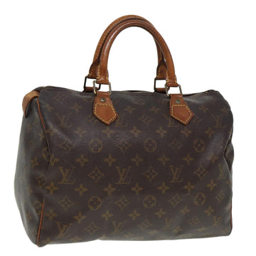 LOUIS VUITTON Monogram Speedy 30 Hand Bag M41526 LV Auth 80364