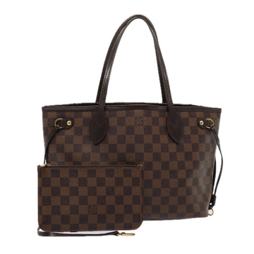 LOUIS VUITTON Damier Ebene Neverfull PM Tote Bag N51109 LV Auth 80377