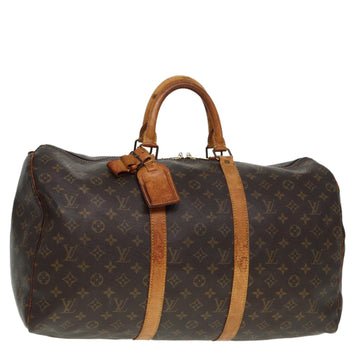 LOUIS VUITTON Monogram Keepall 50 Boston Bag M41426 LV Auth 80405