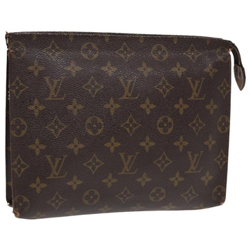 LOUIS VUITTON Monogram Poche Toilette 26 Pouch M47542 LV Auth 80421