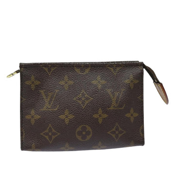 LOUIS VUITTON Monogram Poche Toilette 15 Pouch M47546 LV Auth 80429