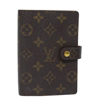 LOUIS VUITTON Monogram Agenda PM Day Planner Cover R20005 LV Auth 80430