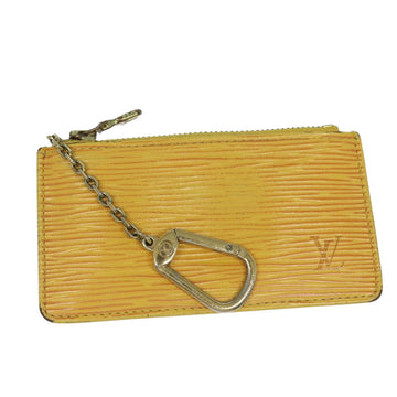 LOUIS VUITTON Epi Pochette Cles Coin Purse Yellow M63809 LV Auth 80432