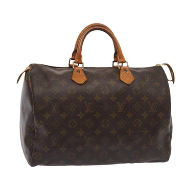 LOUIS VUITTON Monogram Speedy 35 Hand Bag M41524 LV Auth 80442