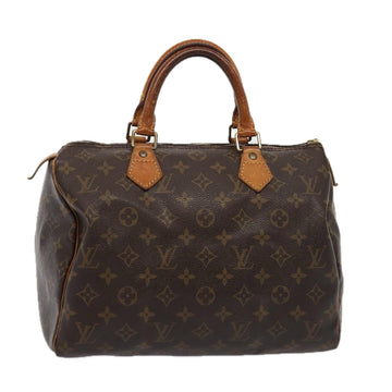 LOUIS VUITTON Monogram Speedy 30 Hand Bag M41526 LV Auth 80452