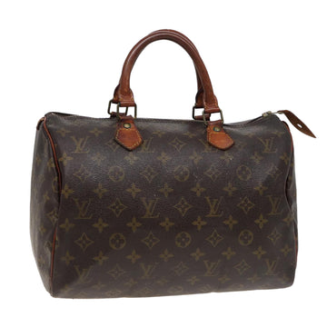 LOUIS VUITTON Monogram Speedy 30 Hand Bag M41526 LV Auth 80453